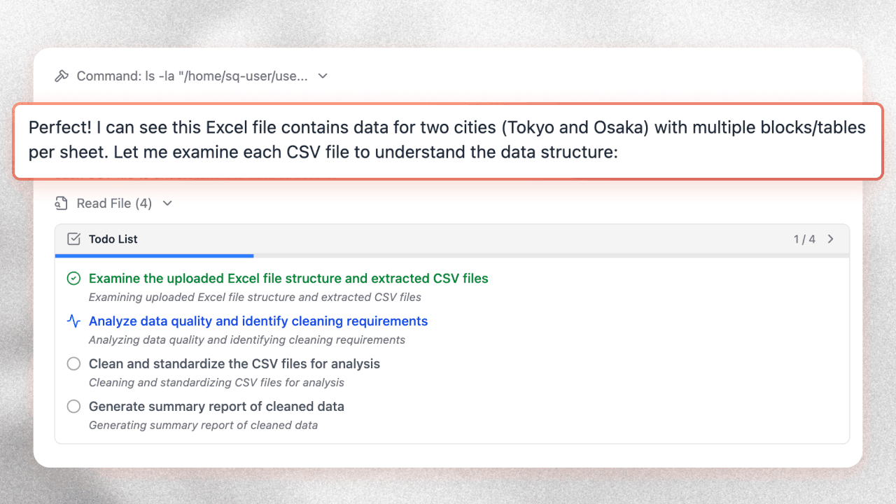Dynamic Data Understanding visualization